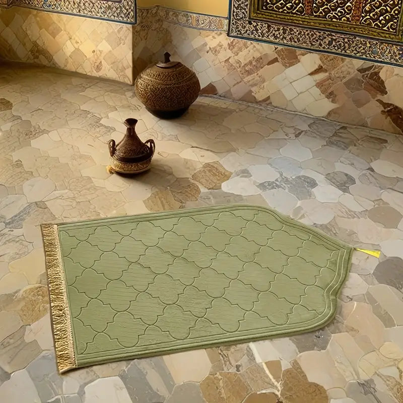 prayer mat light green