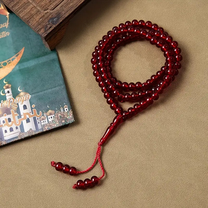 red beads for prayer Muslim Islam