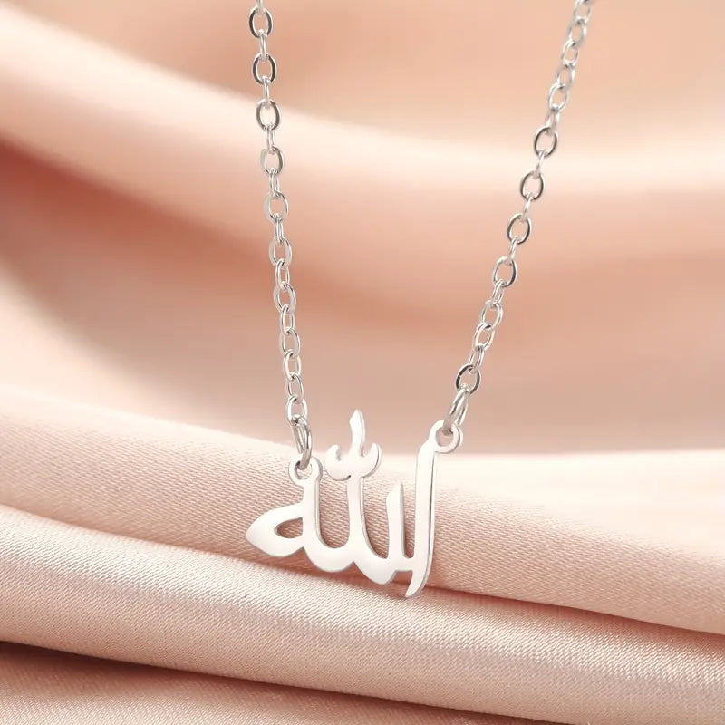 Allah name Arabic necklace Silver Color