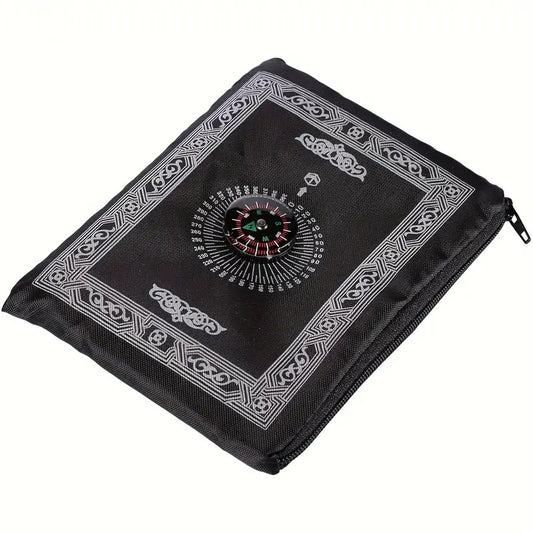 Black Portable Travel Prayer Mat