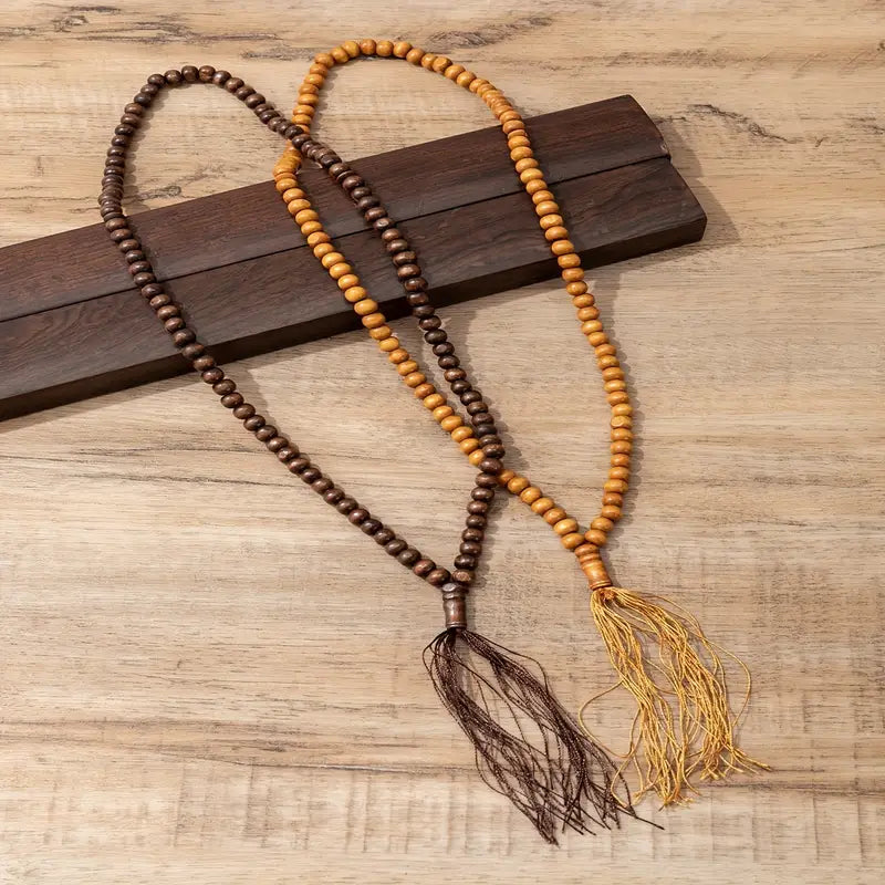 set of 2 beads brown and coffee color